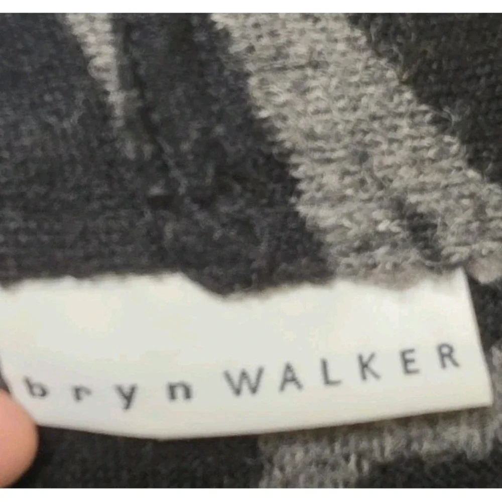 Bryn Walker Womens Open Front Vest Size Medium Black Felted Wool